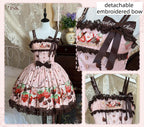 Strawberry Chocolate Lovers Sweet Lolita Embroidered Dress - image 6