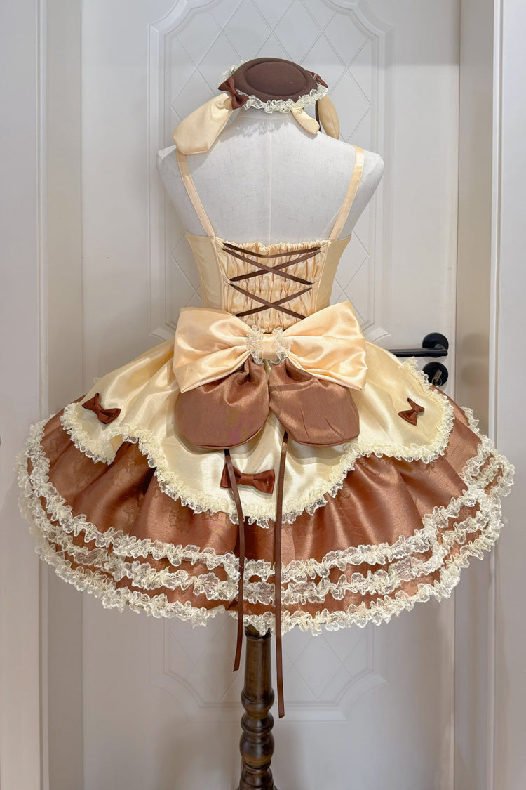 Brown Jasmine Rain Sweet Lolita JSK Dress - image 2