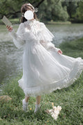 Enchanted Daydream - Elegant Lolita OP Dress in White - image 1