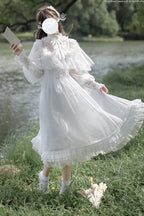 Enchanted Daydream - Elegant Lolita OP Dress in White - image 1