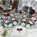 Lady Tea Party - Elegant Lolita Heel Shoes - Macaron Color - image 18