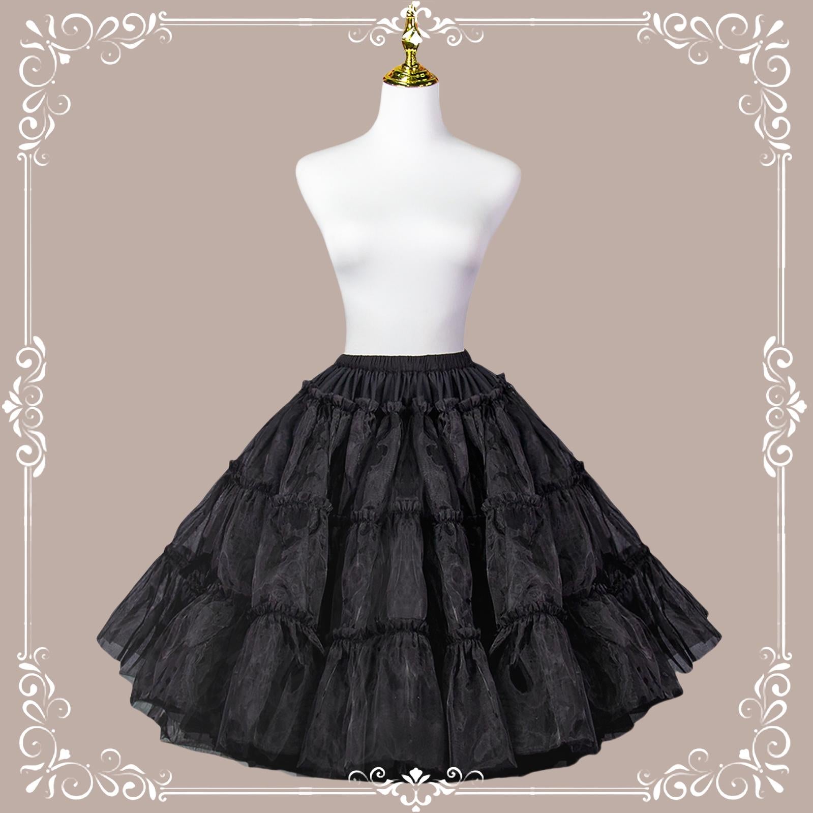 A-line Extreme Fluffy Petiicoat, 23.6" (60 cm), Cotton Lining - image 12