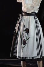 Lily - Printed & Embroidered Gothic Lolita Skirt - image 2