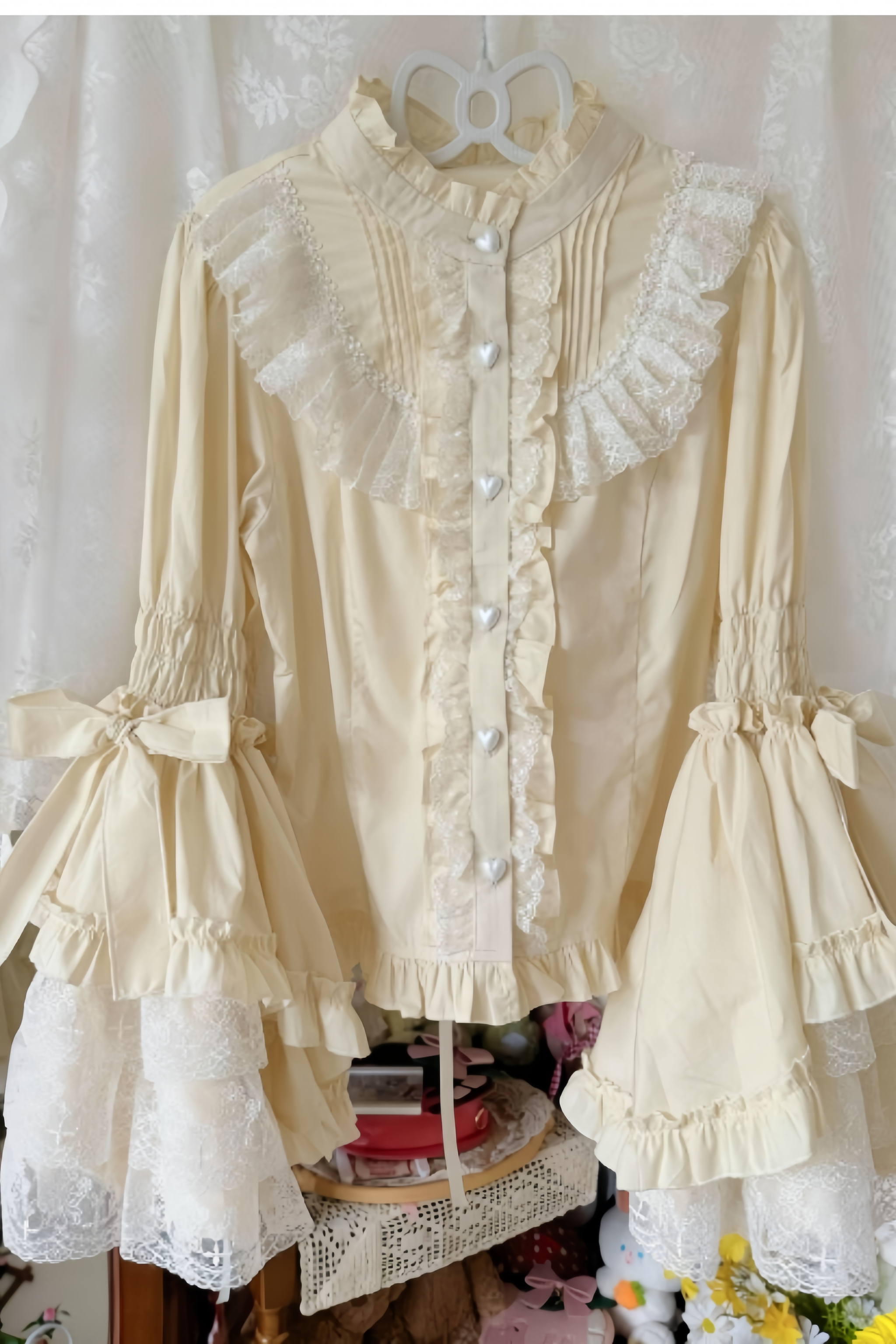 Sweet Lolita Blouse Princess Sleeve Shirt Inner Wear - image 30