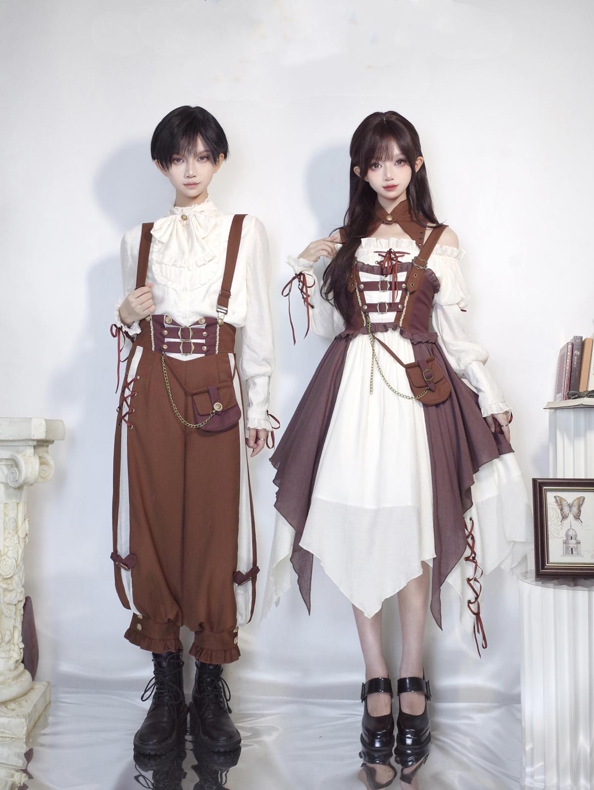 Pirate Guide - Vintage Lolita Suit Vest JSK Dress - image 5