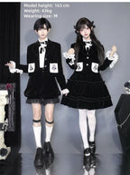 Erosion Heart F-Type - Ouji Lolita Suit Black Velvet Shorts and Skirt - image 11