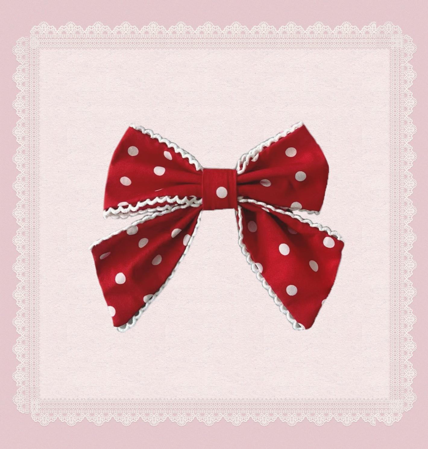 Polka Bailys - Old School Lolita JSK Suit, Red White Polka Dot Dress - image 22