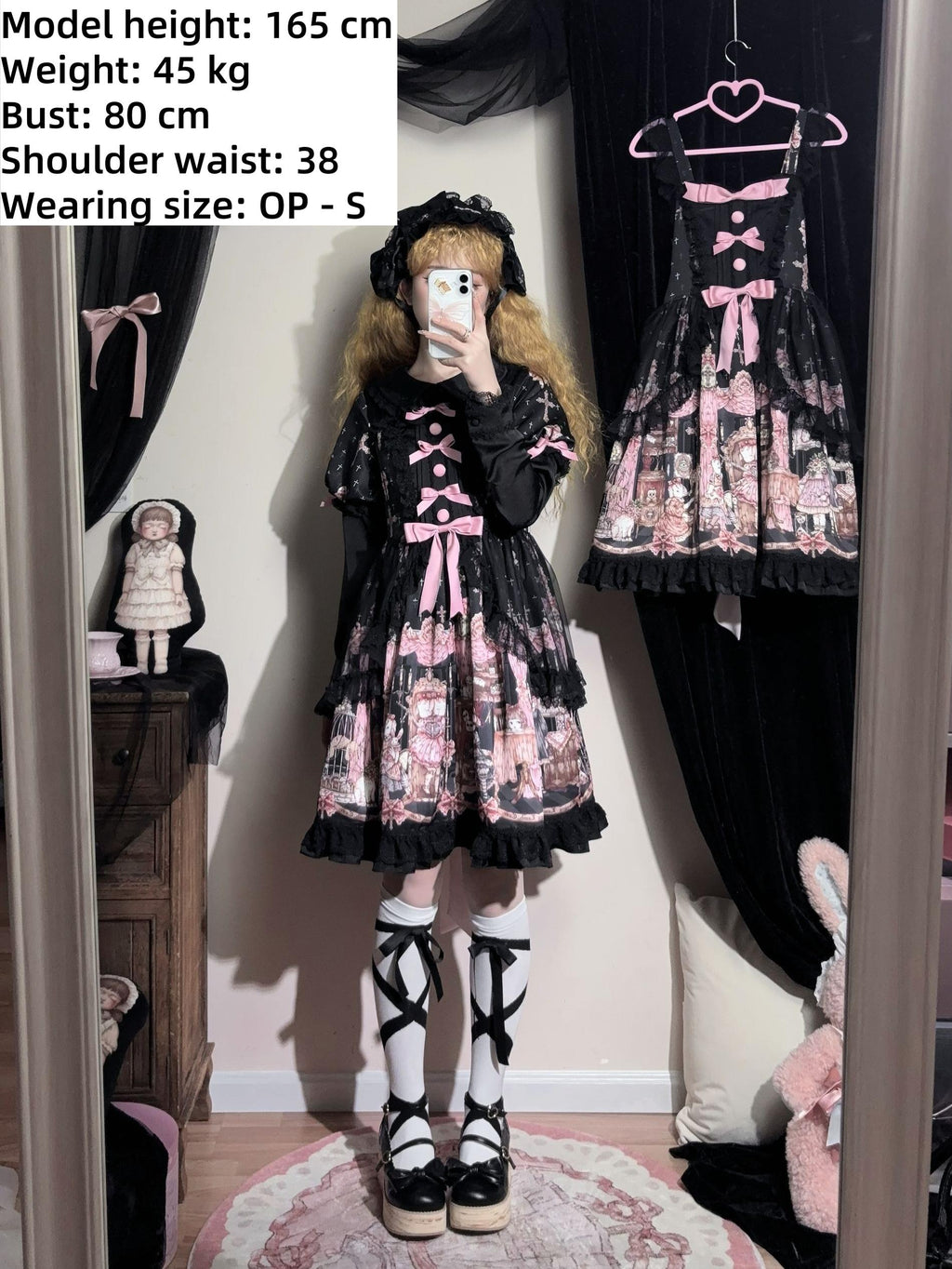 Missing Lamb Case - Gothic Lolita Dress Set with Sheep Prints - image 16