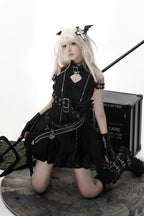 Hunter Gothic Lolita Dress and Belt in Black - image 14