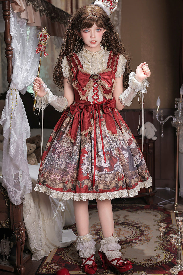 Mystery Bunny Classic Lolita JSK Dress Set - image 13