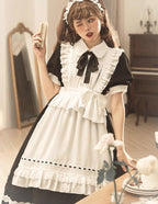 Halloween Gothic Lolita OP Maid Lolita Dress Elegant Lolita OP - image 12