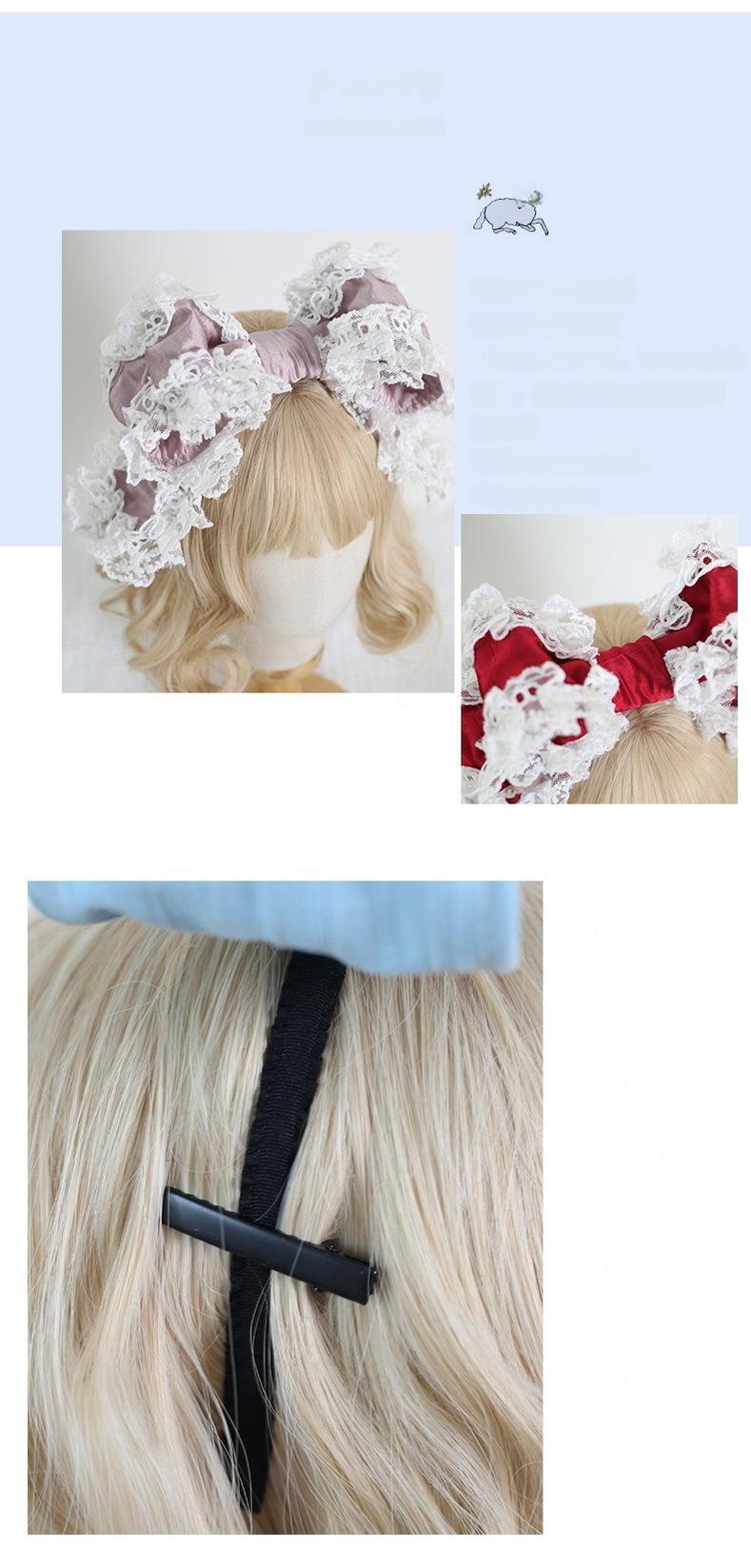 Sweet Lolita KC with Large Lace Bow in Multiple Colors - image 19