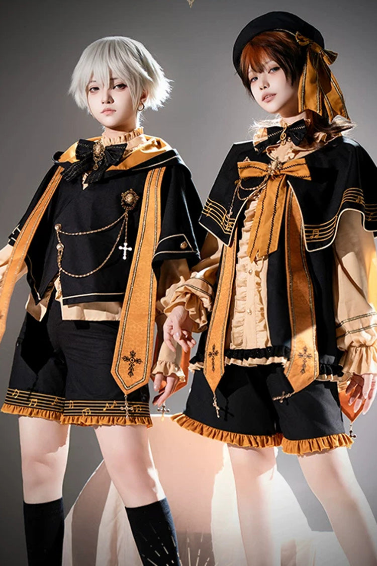 The Choir of the Church Gothic Ouji Blouse, Shorts and Cape Set - image 5