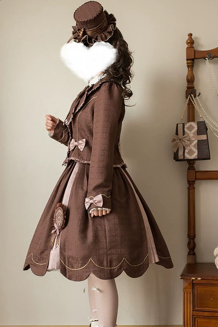 Teddy Chocolate Bar Classic Lolita JSK, Skirt and Coat Collection - image 2