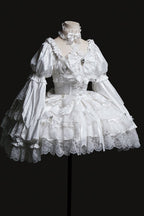 White Rabbit Princess - White Gothic Lolita JSK Set - image 3
