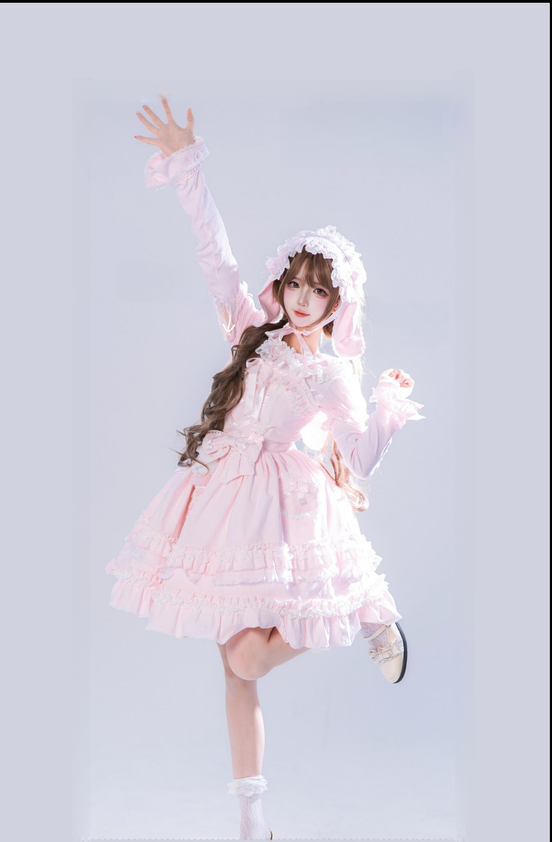 Little Dessert Chef - Old School Lolita JSK Dress, Cream-Like Ruffle and Accessories - image 9