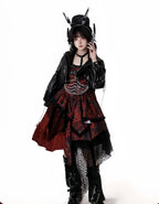 Bleeding Strawberry - Gothic Lolita JSK Dress with Jacket and Rib Chain Accessory - image 29