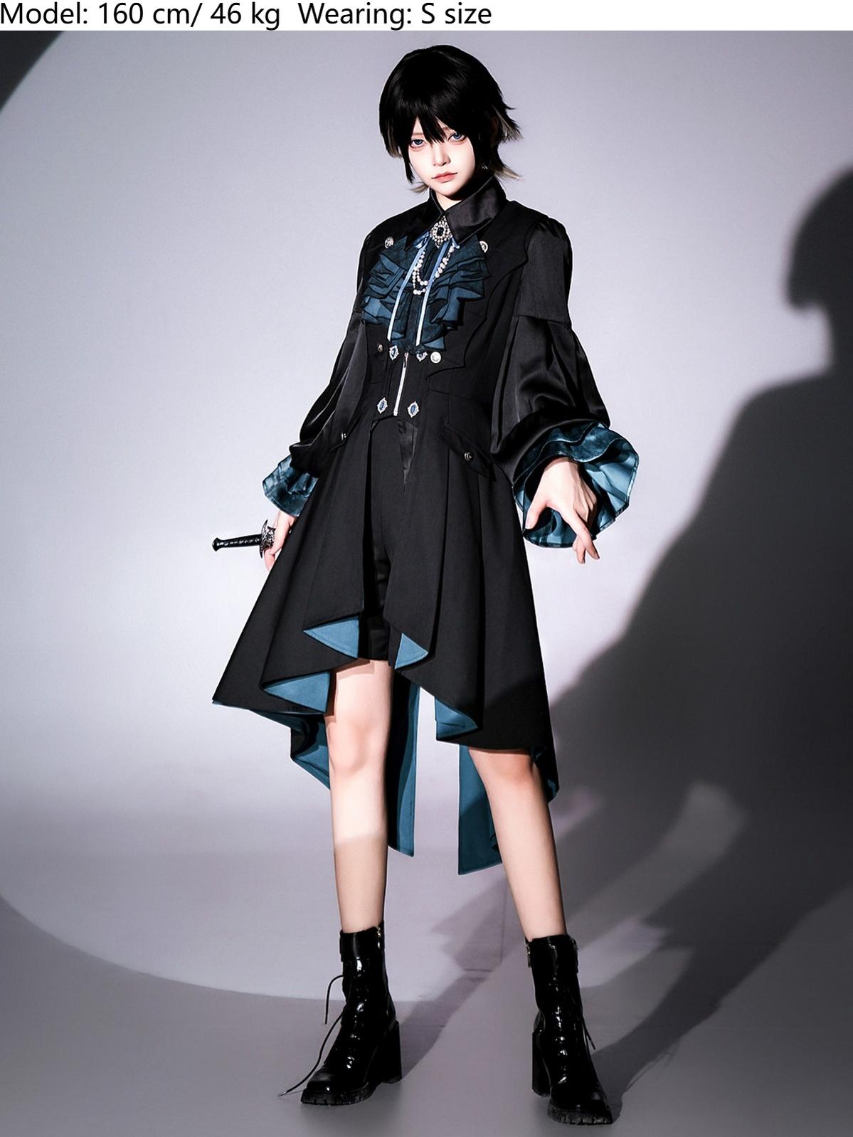 Mystique Melody - Ouji Lolita Shorts, Prince Long Vest Collection - image 4