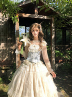 Sweet Lolita Blue and White Princess Top, Inner Shirt and Skirt Set - image 5