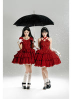 Miss Flora - Cotton Sweet Lolita Dress Set Doll-like OP and JSK - image 5