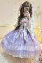 Peach Blossoms in Spring Fields - Qi Lolita JSK Dress in 3 Colors - image 20