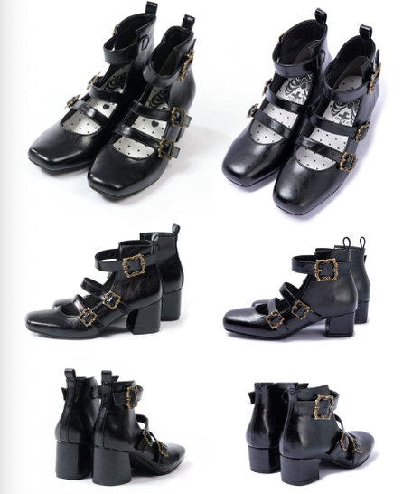 Vintage Elegant Lolita Three-buckle Mary Janes Shining Shoes - image 13