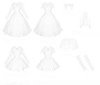 Nihil - Gothic Nun Lolita OP Dress, Irregular Hem Cape and Accessories - image 45