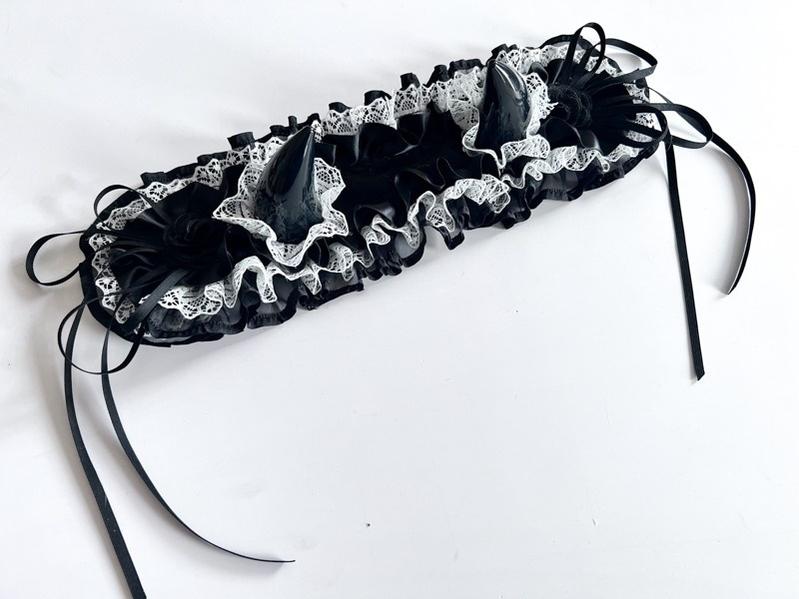 Gothic Devil Horn Lolita KC Hairband, Custom Colors - image 34