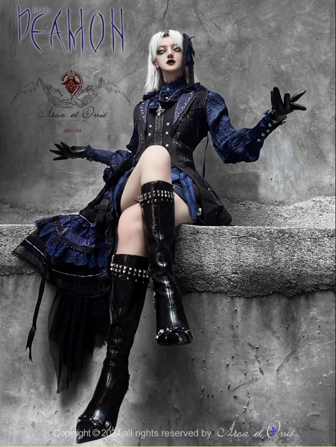 Gothic Lolita Trailing Prince Series Lace Single-Sided Trailing Multicolors - image 3