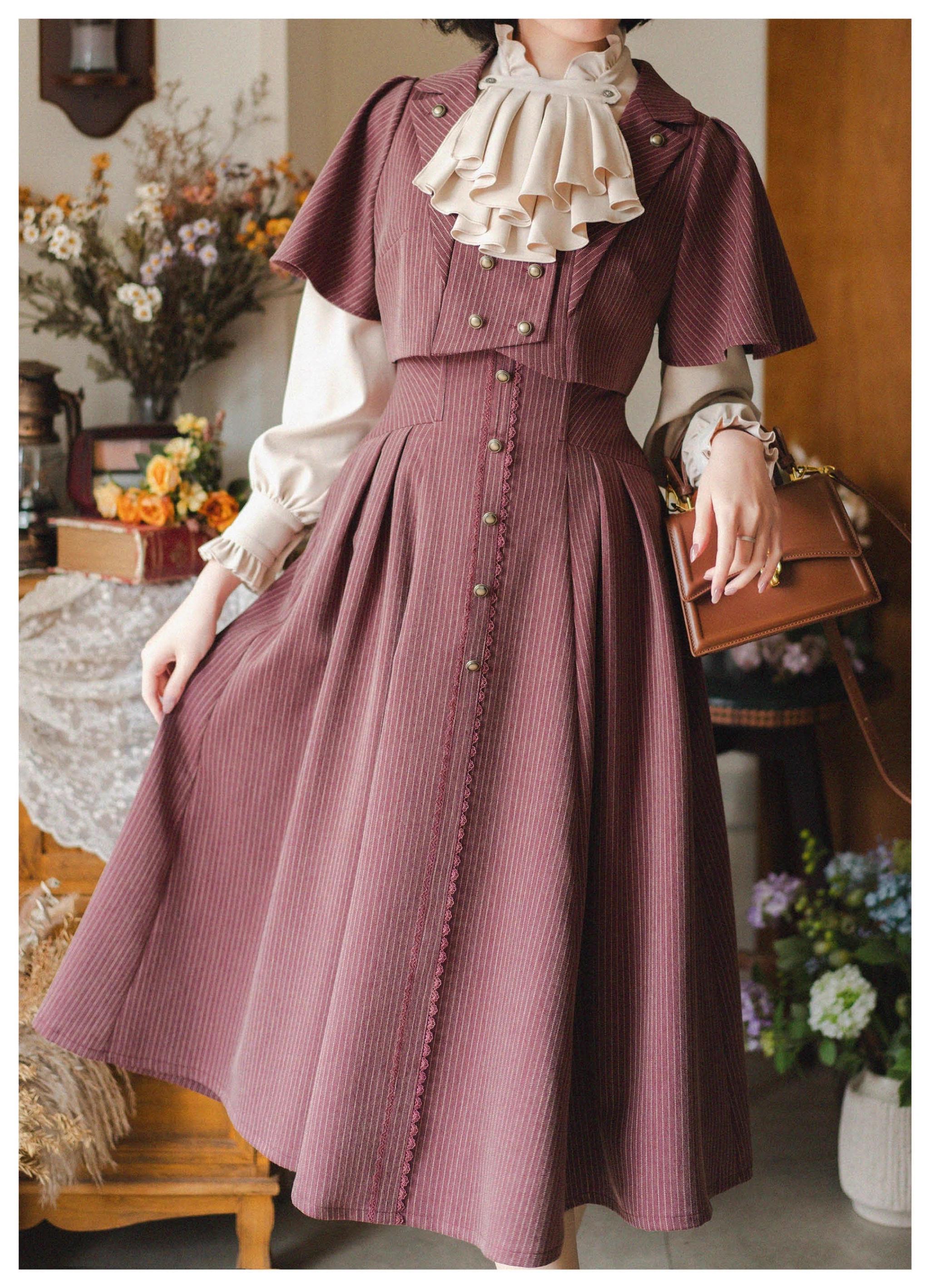 Forest Stationery - Classic Lolita SK Suit with Shirt and Coat - image 25