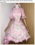 Spring 2025 - Floral Old School Lolita JSK Dress, Lace Trims - image 6