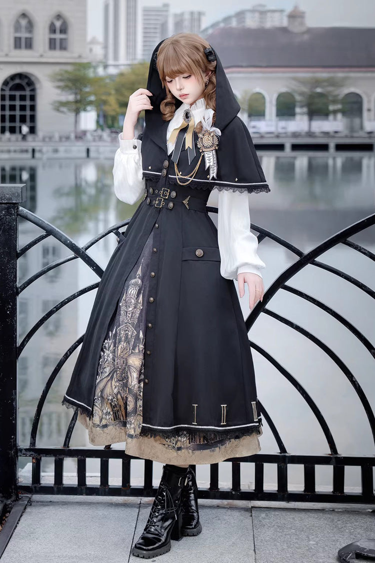 Dragon's Aria - Gothic Vintage Lolita Three-Piece Set - image 5
