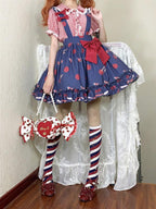 Macaron Lolita Cute Stripe Socks - image 24