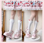 Crush Complex - Sweet Lolita Heel Shoes, Pearls & Bows - image 23