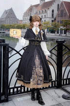 Dragon's Aria - Gothic Vintage Lolita Three-Piece Set - image 8