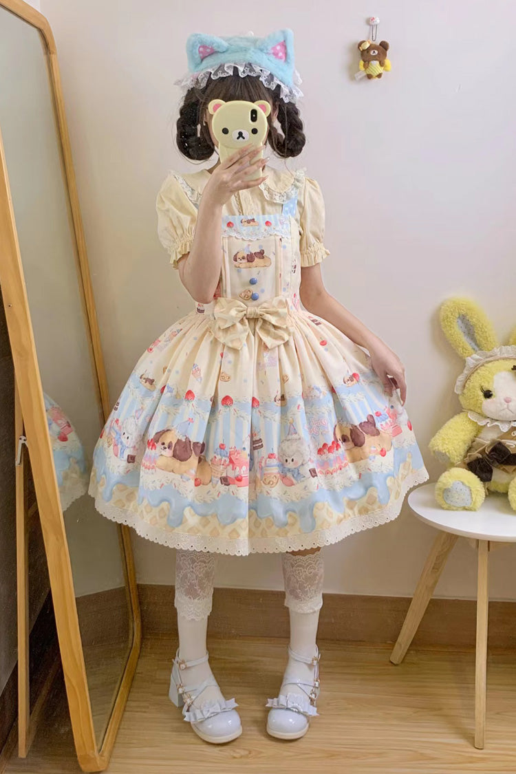 Cream Party Sweet Lolita JSK Dress in Three Colors - image 6