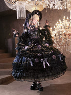 Black and Purple Ankle-Length Hanayome Hime Lolita Dress - image 3