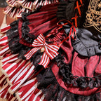 Star Track Academy Stripe Corset Gothic Lolita SK Dress Set - image 23