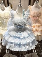 Basque-Waist Lolita JSK with Bow Details and Wrist Cuffs - image 3