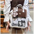 Kawaii Lolita Large-Capacity Ita Backpack with Mini Pocket and Grid Board - image 23