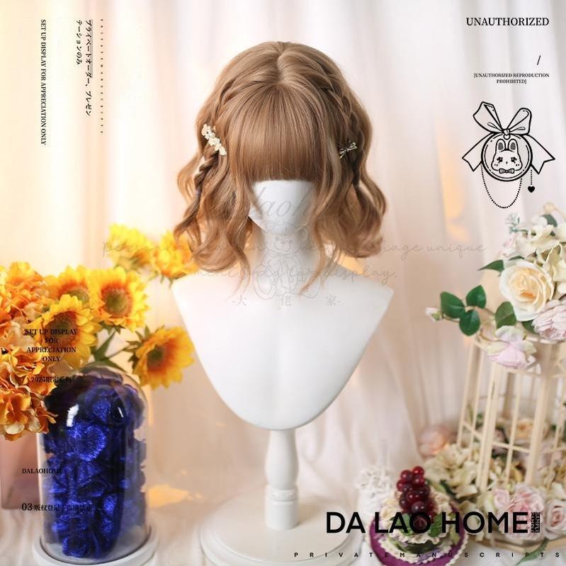 Kawaii Short Curly Lolita Wig with Bangs - image 1
