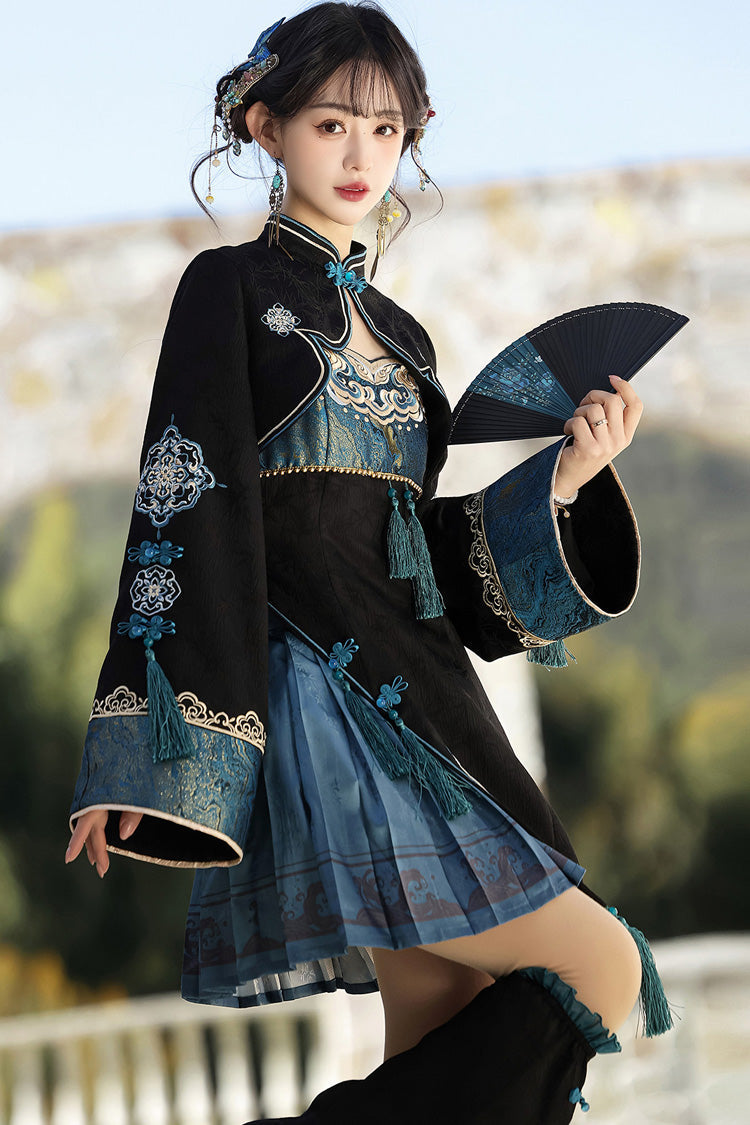 Misty Teal - Classic Lolita JSK Dress Set & Separates - image 9