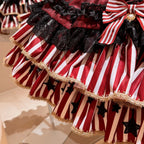 Star Track Academy Stripe Corset Gothic Lolita SK Dress Set - image 22
