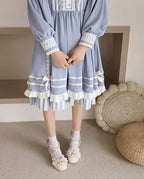 Plus Size Qi Lolita Bow Pearl Sandals - image 4