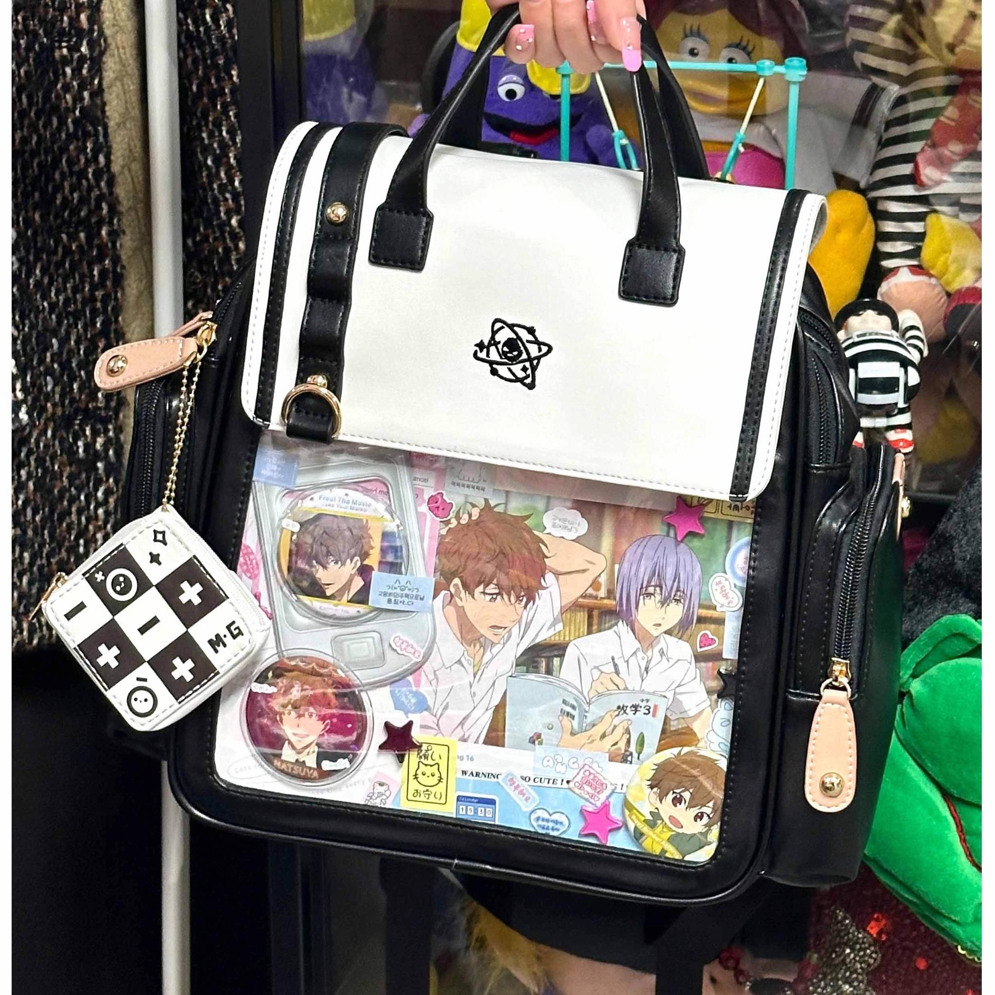 Kawaii Lolita Large-Capacity Ita Backpack with Mini Pocket and Grid Board - image 43