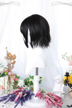 Outward-Curled Ends Air-Bangs Sweet Lolita Wig in Black - image 3