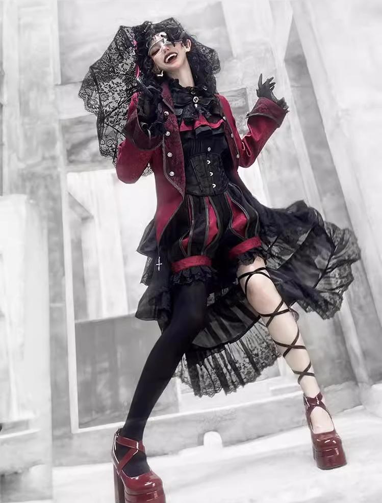 Coffin of Pilgrimage - Medieval European Ouji Lolita Shirt & Pants Suit - image 17