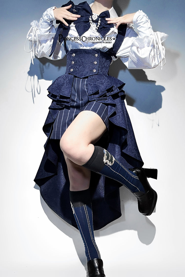 Rabbit Theater Ouji High-Low Girdle in Blue - image 15