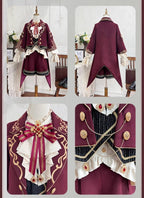 Heir - Military Ouji Lolita Blouse, Coat & Shorts Set - image 18