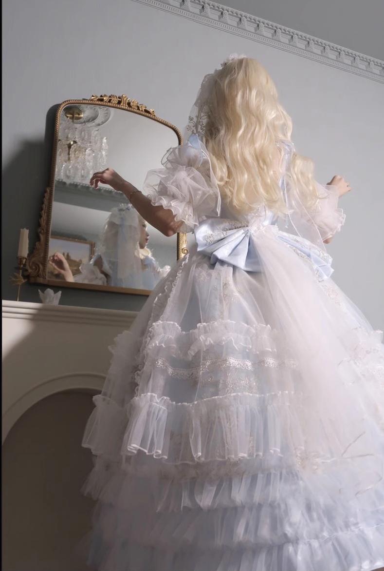 Endless Summer - Bridal Wedding Lolita JSK Open-Back Dress - image 19